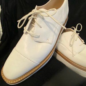 Nine West Leather Platform Oxfords